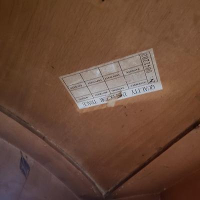 LOT 113: Matching Wooden Console Table & Mirror