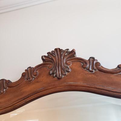 LOT 113: Matching Wooden Console Table & Mirror