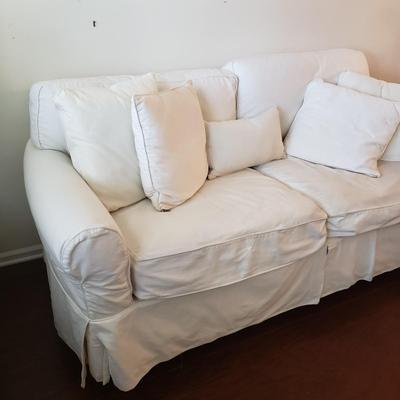 LOT 114: H.M Richards Sofa with Matching Slipcover