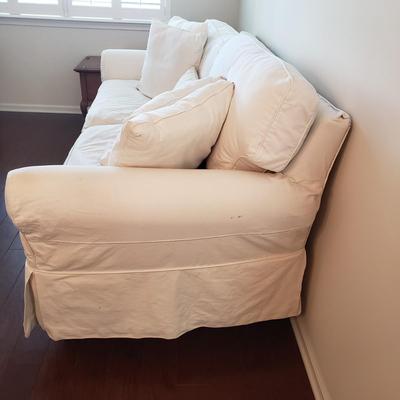 LOT 114: H.M Richards Sofa with Matching Slipcover