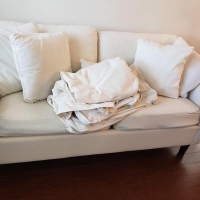 LOT 114: H.M Richards Sofa with Matching Slipcover