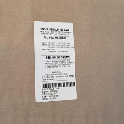 LOT 114: H.M Richards Sofa with Matching Slipcover