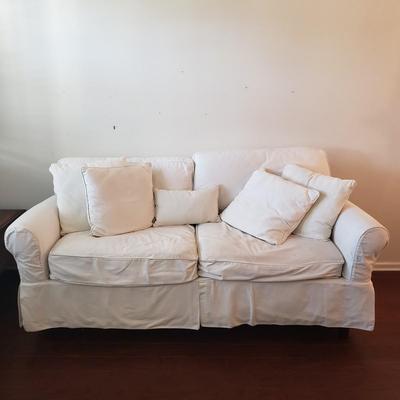 LOT 114: H.M Richards Sofa with Matching Slipcover