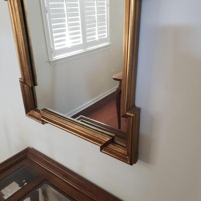 LOT 116: Decorative Gold Leaf Mirror