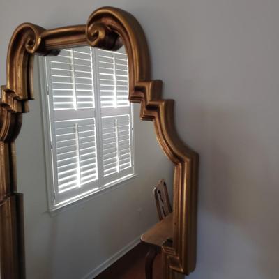 LOT 116: Decorative Gold Leaf Mirror