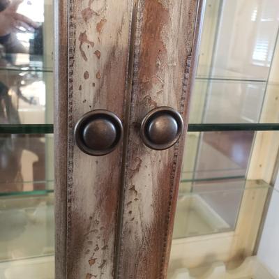 LOT 119: Wine & Glassware Display/Storage Cabinet