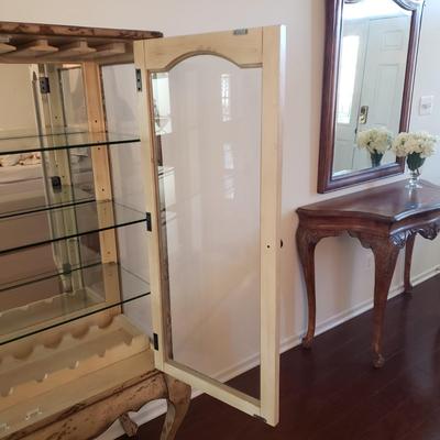 LOT 119: Wine & Glassware Display/Storage Cabinet