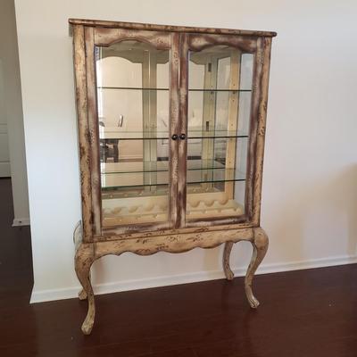 LOT 119: Wine & Glassware Display/Storage Cabinet