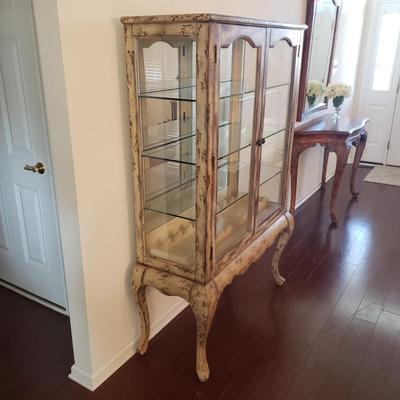 LOT 119: Wine & Glassware Display/Storage Cabinet