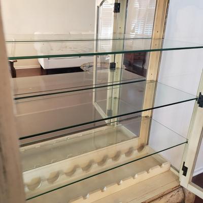 LOT 119: Wine & Glassware Display/Storage Cabinet