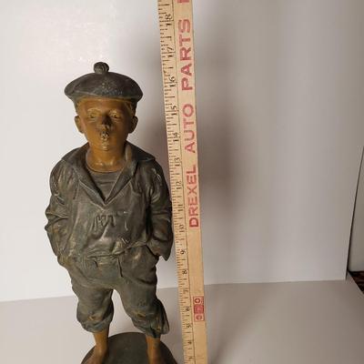 LOT 121: The Whistler Metal Statue " Le Siffleur"