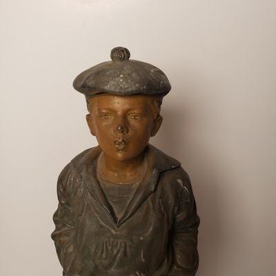 LOT 121: The Whistler Metal Statue " Le Siffleur"