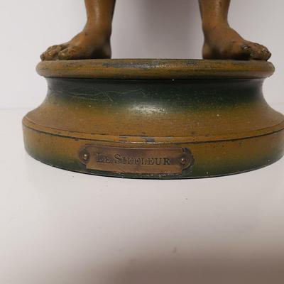 LOT 121: The Whistler Metal Statue " Le Siffleur"