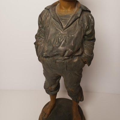 LOT 121: The Whistler Metal Statue " Le Siffleur"