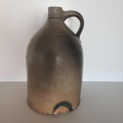 LOT 122: Vintage Salt Glazed Stoneware Jug & Crock