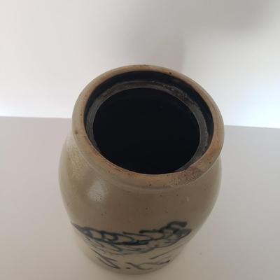LOT 122: Vintage Salt Glazed Stoneware Jug & Crock