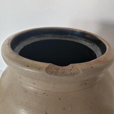 LOT 122: Vintage Salt Glazed Stoneware Jug & Crock