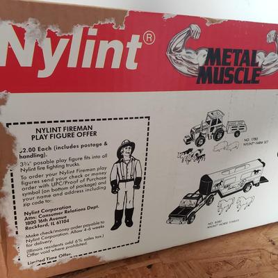 LOT 123: Vintage Tonka Fire Truck in Nylint Box (Not original to Truck)