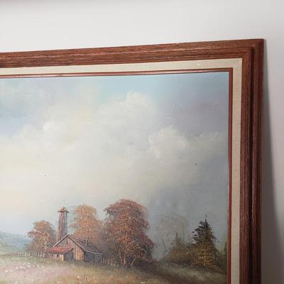 LOT 124: Landscape Oil Painting Signed Bennett