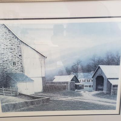 LOT 125: Peter Keating "Elk Ridge" Signed & Numbered Framed Print