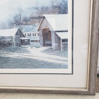 LOT 125: Peter Keating "Elk Ridge" Signed & Numbered Framed Print