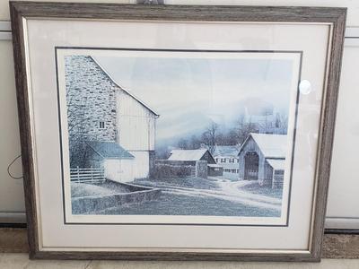 LOT 125: Peter Keating "Elk Ridge" Signed & Numbered Framed Print
