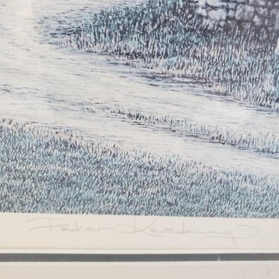 LOT 125: Peter Keating "Elk Ridge" Signed & Numbered Framed Print