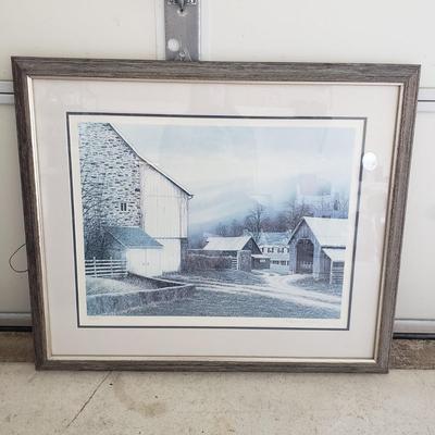 LOT 125: Peter Keating "Elk Ridge" Signed & Numbered Framed Print