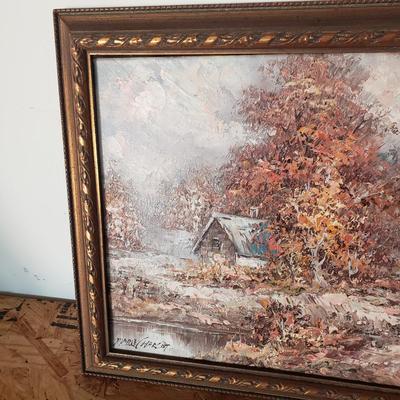 LOT 130: Oil Painting Signed Marie Charlot