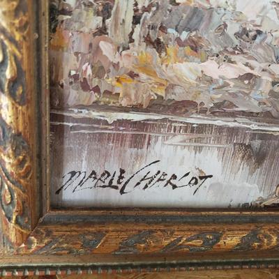 LOT 130: Oil Painting Signed Marie Charlot