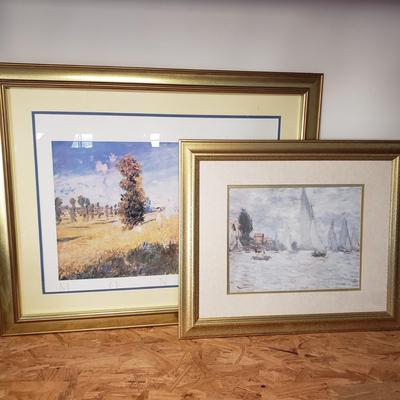 LOT 133: Set of Framed Monet Prints