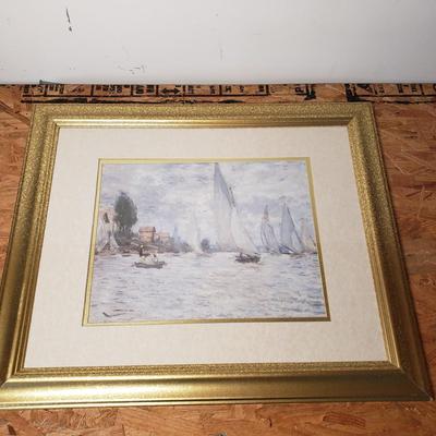 LOT 133: Set of Framed Monet Prints