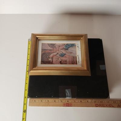 LOT 190: Signed Framed Art Prints-Jerusalem & Shabbat Table