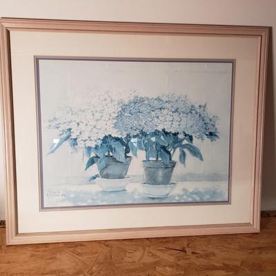 LOT 191: Set of 3 Framed Floral Art Prints