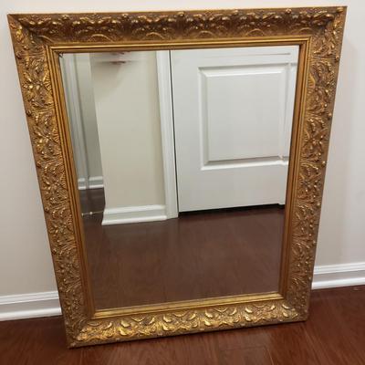 LOT 192: Ornate Gold Framed Mirror