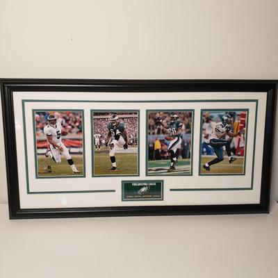 LOT. 195: Vintage Eagles Season Pass Tickets, Framed Eagles Players Decor & More