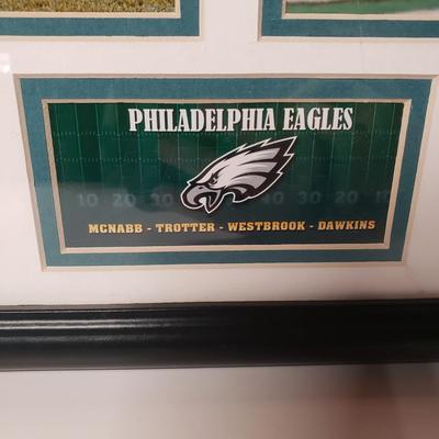 LOT. 195: Vintage Eagles Season Pass Tickets, Framed Eagles Players Decor & More