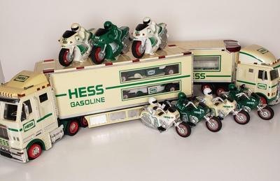 LOT 198: Hess Trucks, Trailers, RV & Motorcycle Collection