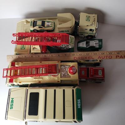 LOT 199: Hess Trucks Emergency Vehicles, Rescue Truck, SUV & Racecar Collection