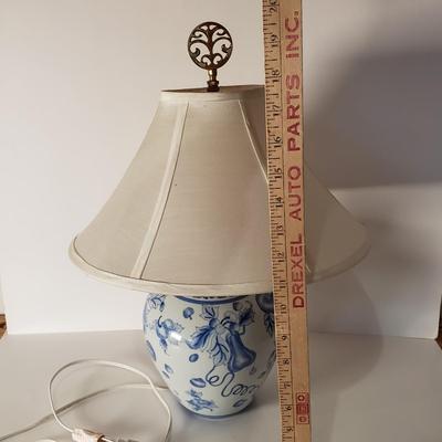 LOT 201: Asian Themed Decor-Table Lamp & Decorative Bowls