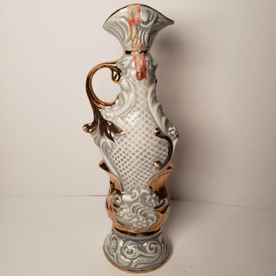 LOT 209: Hand Carved Wooden Mirror, Pair of Victorian Lady Ewers & More