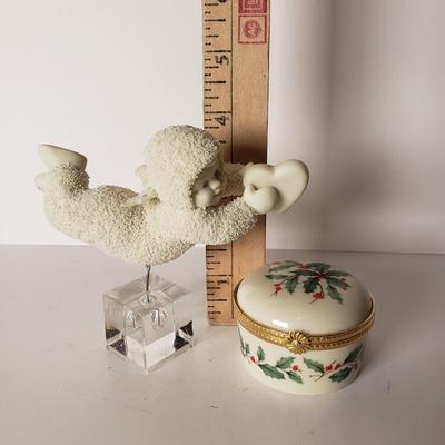 LOT 212: Winter Decor-Lenox Trinket Box, Snowbabies, Snow Buddies, Dept 56, Coca Cola Tins & More
