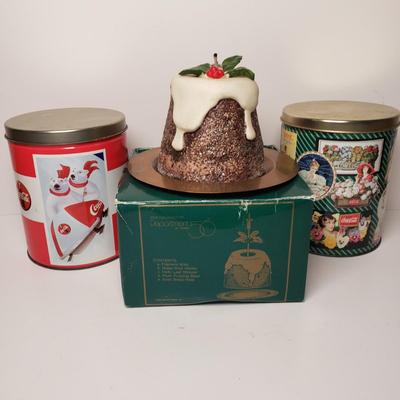 LOT 212: Winter Decor-Lenox Trinket Box, Snowbabies, Snow Buddies, Dept 56, Coca Cola Tins & More