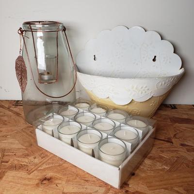 LOT 214: Assorted Decorative Candle Holders-Indoor/Outdoor