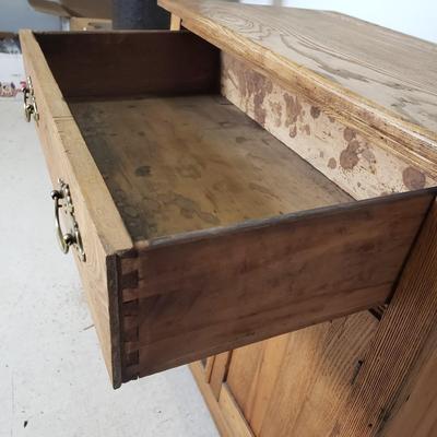 LOT 227: Antique Wooden Washstand