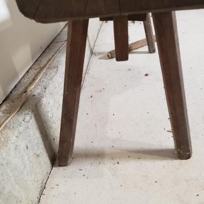 LOT 228: Antique Wooden Cheese Press/Fruit Press for Wine