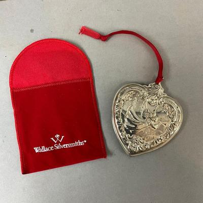 K482 Wallace Sterling 1994 Angel Heart Ornament