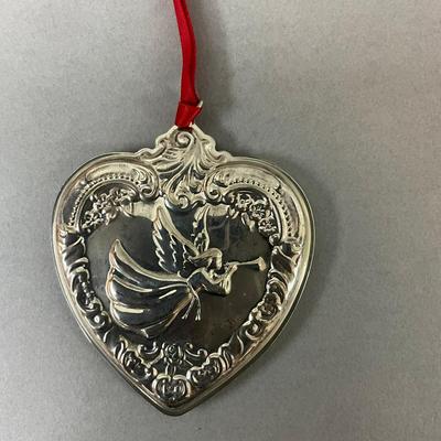 K482 Wallace Sterling 1994 Angel Heart Ornament