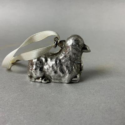 K485 R.M. Trush Sterling Lamb Ornament