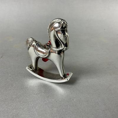K486 R.M. Trush Sterling Rocking House Ornament